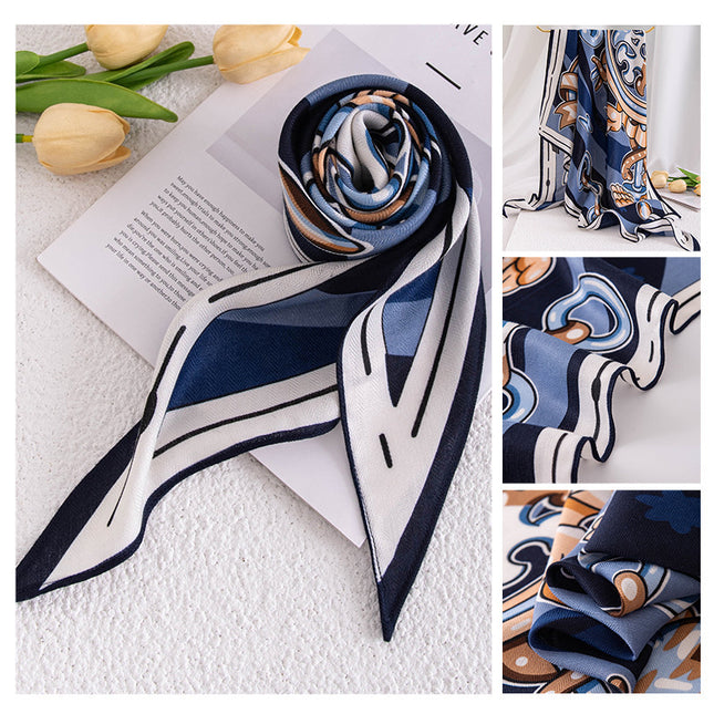 Vintage Print Polyester Fashion Scarf Dual-use Shawl