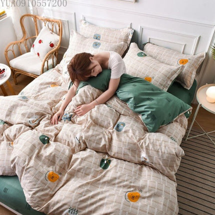 Beddegoed Gedrukte Bed Vierstuk Aalwyn Katoen Bedlaken Tipe Bedlaken Tipe