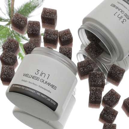 Cured 3 In 1 Gommetjies Cured Shilajit Gommetjies Vir Mans