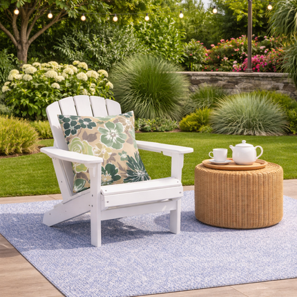 2 Pak Buitelug Kussings, Waterdigte en Vervaagbestande Stoepkussings vir Tuin-, Veranda-, Swembadmeubels - Sagte en Gemaklike Dekoratiewe Kussingsovertreksels 18x18 Duim, Magpie Fabrics
