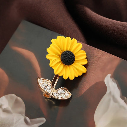 Sunflower Corsage Suit Shirt Accessories Brooch Accessories