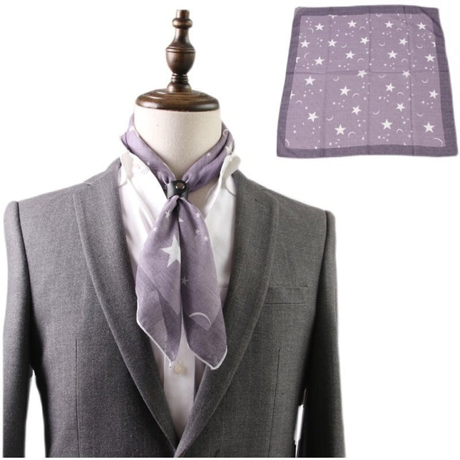 All-matching Men's Scarf Thin Youth Silk Scarf