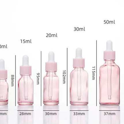Glass Fine Oil Bottle Avoid Light Glue Head Dropper Bottle  Stock Bottling Cosmetics