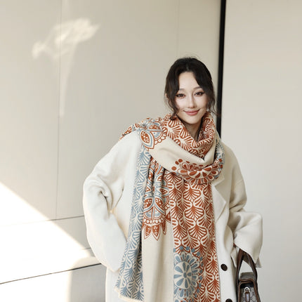 Autumn And Winter High Sense Office Shawl Dual-use Korean Style