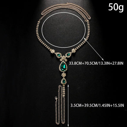 Vrouemode Diamantversierde Pantylyfketting