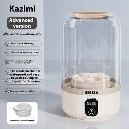 Koordlose Mini Wasmachine Draagbare Outomatiese