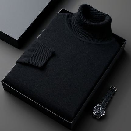 Trendy High-end Knitwear Men's Casual Sweater Warm Top Autumn And Winter New Base Ride Thickened