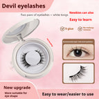 UBS033 / 2pair Eyelash Plus White Clip