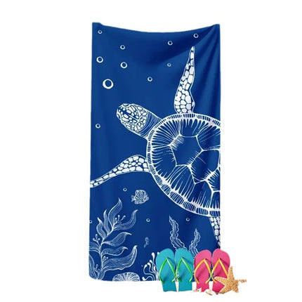 Kreatiewe Drukwerk Mikrovesel Strandsanddoek