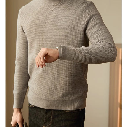 Men's Thickened Long-sleeved Round Neck Simple Casual All-match Sweater