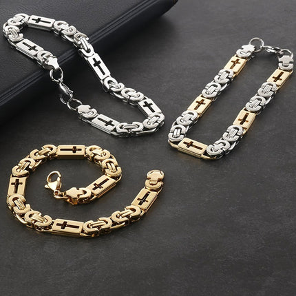 Kruisuitgekerfde Vlekvrye Staal Armband Vir Vroue