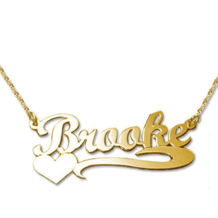 Creative Custom Letter English Name Necklace Stainless Steel  Choker Necklace Personalized Cuban Chain Christmas Gifts