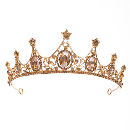 Sjampanje Strass Kroon Haarband
