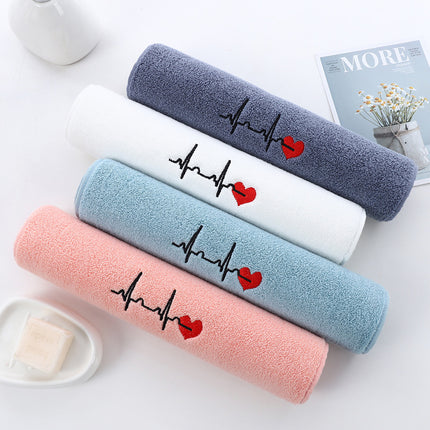 Verdikte Absorberende Katoengeborduurd Handdoek
