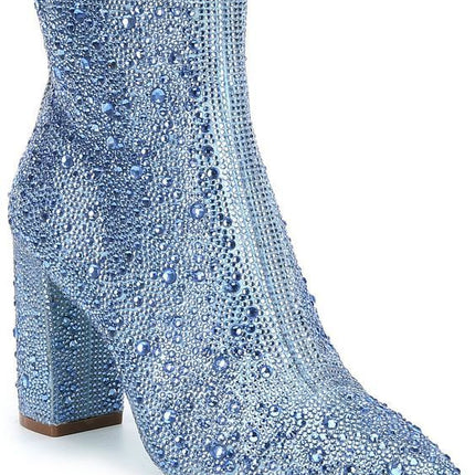 Rhinestone Puntneus Modieuse Enkelstewels