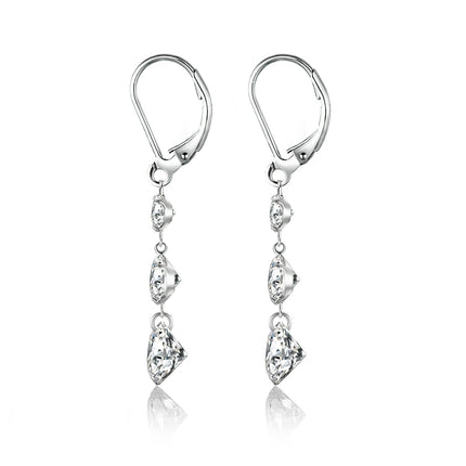 Top-gehalte Moissanite Luukse en Modieuse Lig Luukse Juweliersware Silwer Oorknoppies S925 Versilwerde Platinum