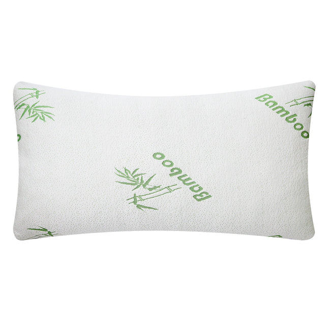 2Pcs Or 1Pcs Bamboo Memory Foam Pillow Hypoallergenic Bed Pillow For Head Neck Rest Sleeping Shredded Pillow Washable Cover Queen Size Pillow