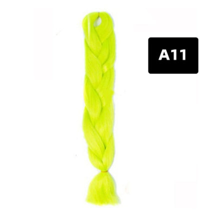 Color Big Braid African Chemical Fiber High Temperature Silk Wig Gradient