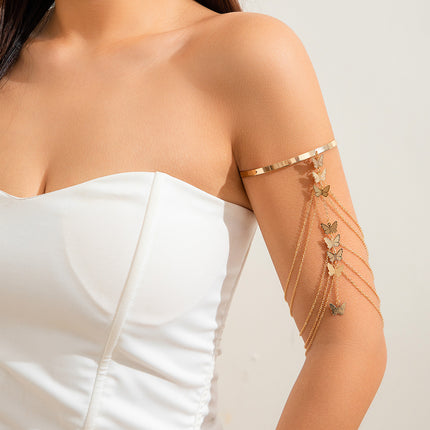 Europe And America Cross Border Ornament Ethnic Butterfly Flower Tassel Bracelet Vacation Style ArmChain Star Shell Jewelry