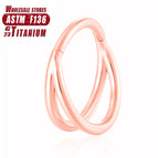 Bh021 Geen Diamant Roosegoud / 1.2x10mm