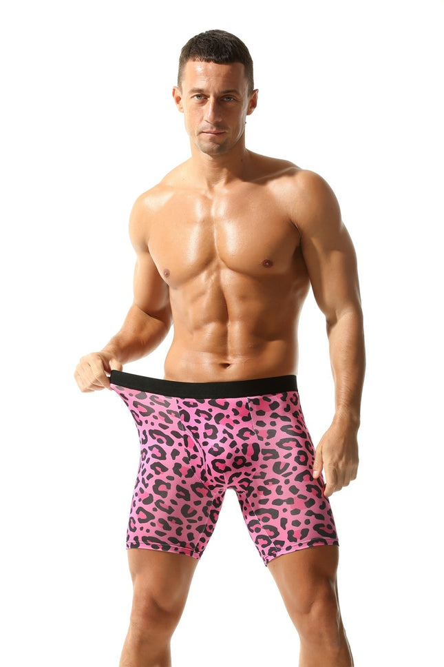 Wild Leopard Pattern Men's Personalized Printed Underwear