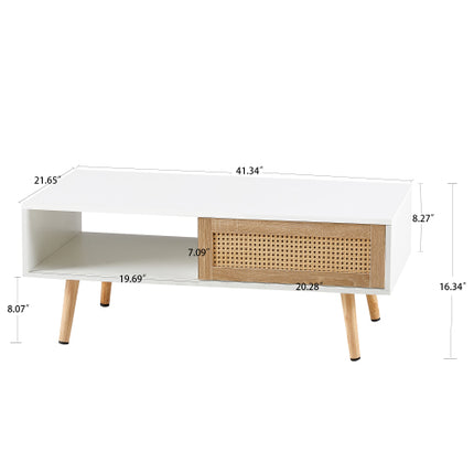 41.34 Duim Rottang Koffietafel