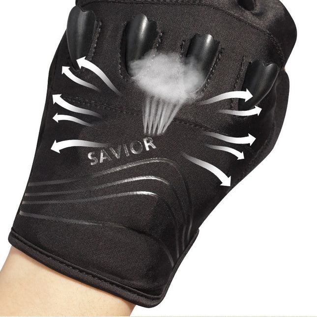 Outdoor Mountaineering Fingerless Lighted Gloves