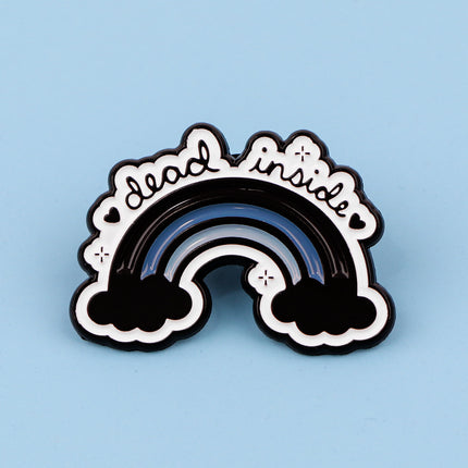 Cartoon Cute Quotations Brooch Women's Backpack Accessories Badge