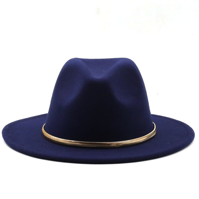 Fashion Autumn And Winter New Men's And Women's Woolen Top Hat Jazz