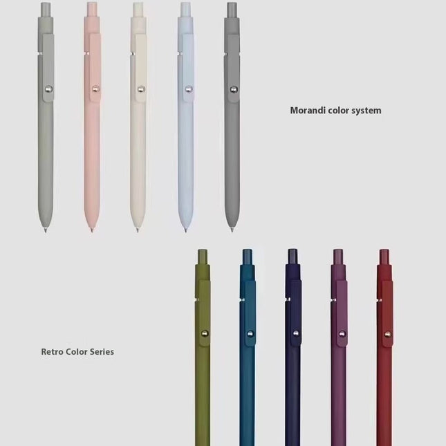 Retro Color Press Neutral Student Office Brush Pen