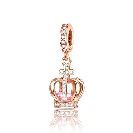 Copper-Plated Silver Dating Travel Camera Tower DIY Pendant