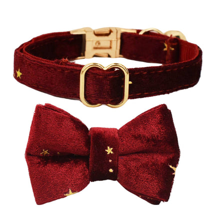 Pet Collar Cute Bell Bow Scarf