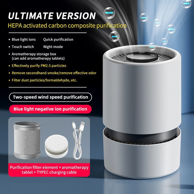 Desktop Air Purifier Formaldehyde And Odor Removal Smelly Second-hand Smoke Indoor Small Clearing Machine