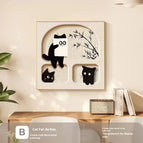 Type B Cat Fat Home Run / 30cm Crystal Porcelain Black