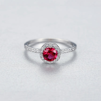 925 Silwer Enkelry Diamant Robynring Vir Vroue
