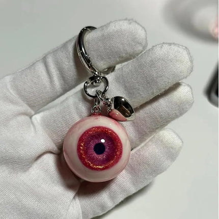 Duiwelsoog-harshartjie-item Halloween-oog-sleutelhanger