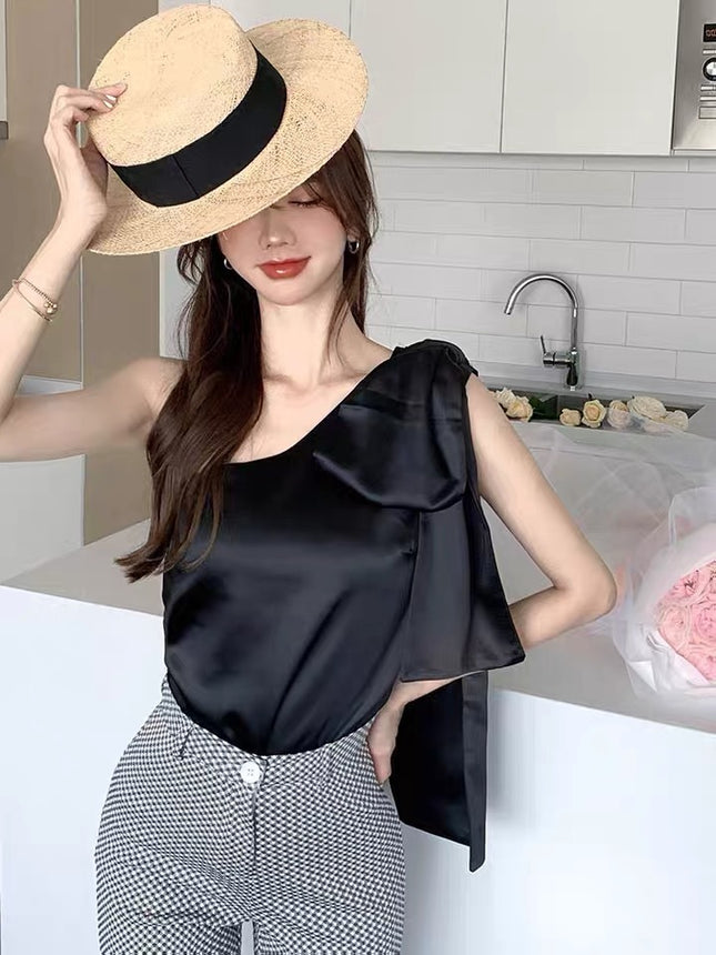 Be Careful Machine Temperament Bow One Shoulder