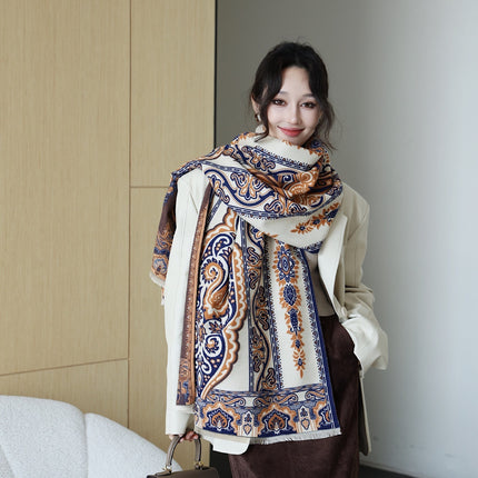 Autumn And Winter High Sense Office Shawl Dual-use Korean Style
