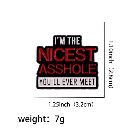 Kreatiewe Engelse Letter Ornament Medalje Klere Broche