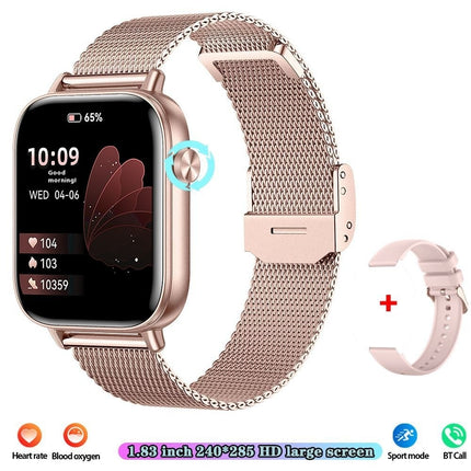 Slimhorlosie Mobiele Stappenteller Hartslagmonitering Bluetooth-oproepe 169 Raakskerm Slimarmband