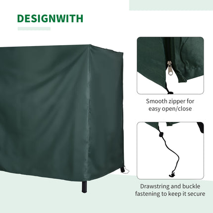 Groot buite-swingsitplekbedekking vir jou tuin- en patio-meubels. Beskerm teen wind, UV-strale en water.