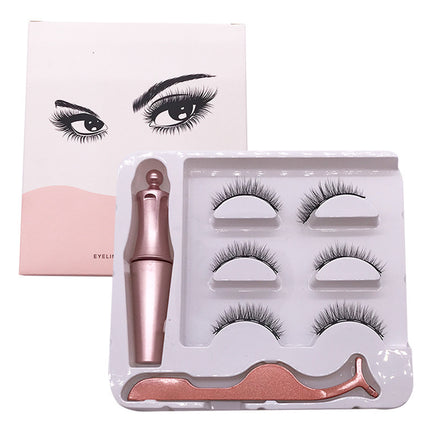 Magnetiese Oogomlyner Wimperstel Natuurlike Dik Magneet Vals