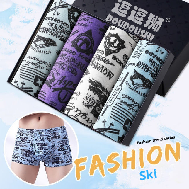 Men's Boxer Briefs Student Trendy Fashion New