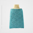 Blue bath towel