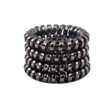 High Elasticity Electric Coil Bright Silver Hair Rope