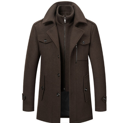 Cold-resistant Plus Cotton Woolen Men's Jacket