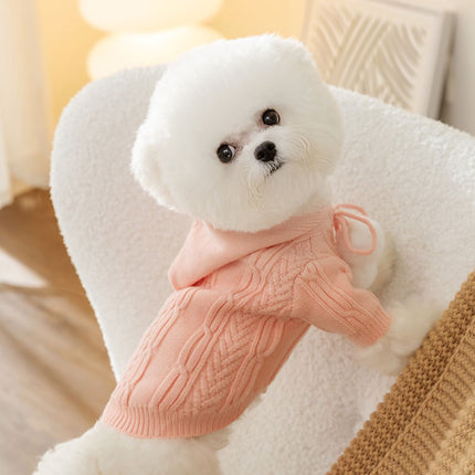Cat Fur Ball Sweater Two Feet Warm Hooded Dogs Teddy Pet Clothes