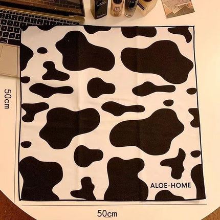 Simple Cartoon Printed Cat Cloth Cosmetic Bag
