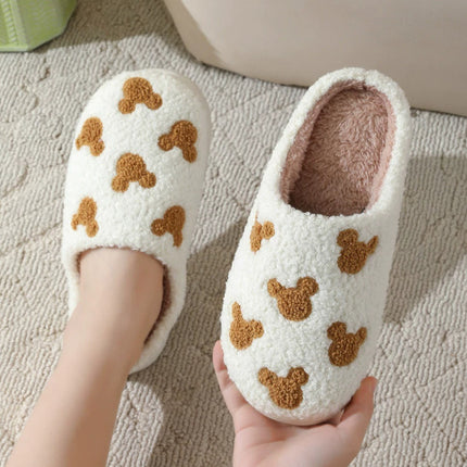 Cotton Slippers Women's Indoor Home Plush Warm Slippers