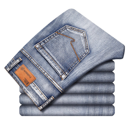 Men's Straight Stretch Casual Jeans